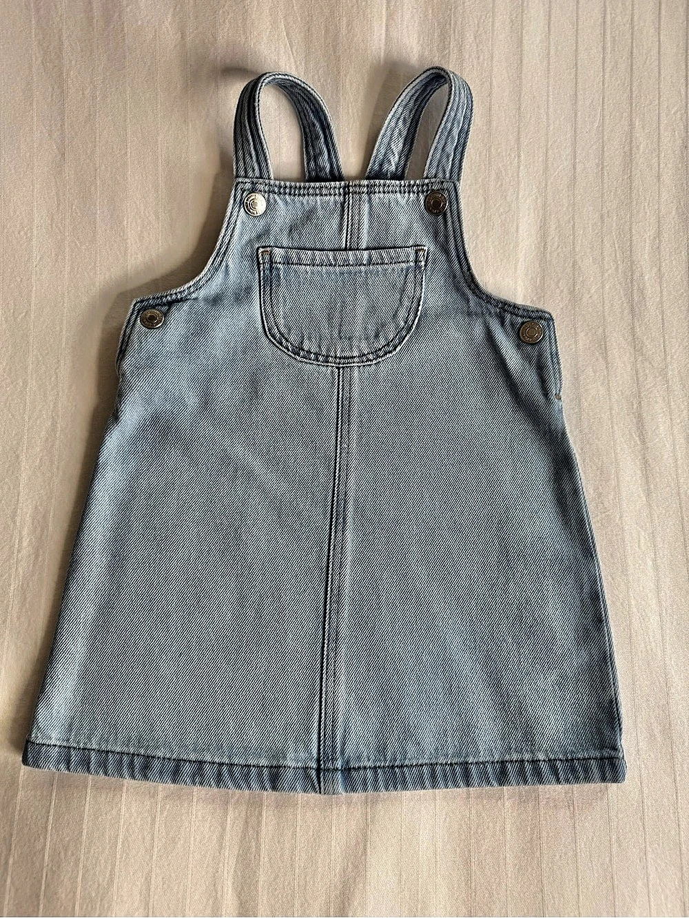 H&M Denim Overall Dress Girls 18M